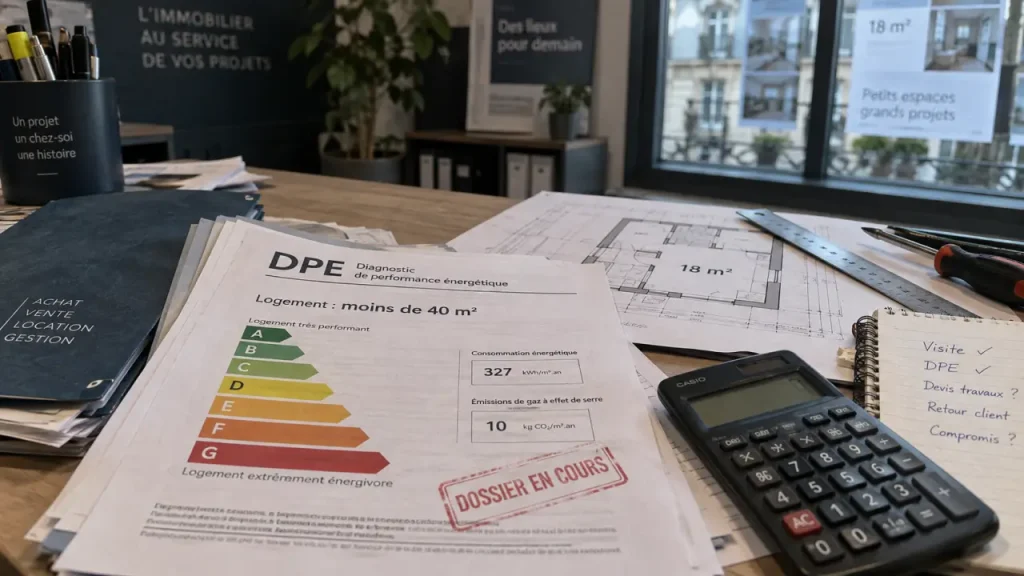 DPE petite surface : nouvelle étiquette pour moins de 40 m²
