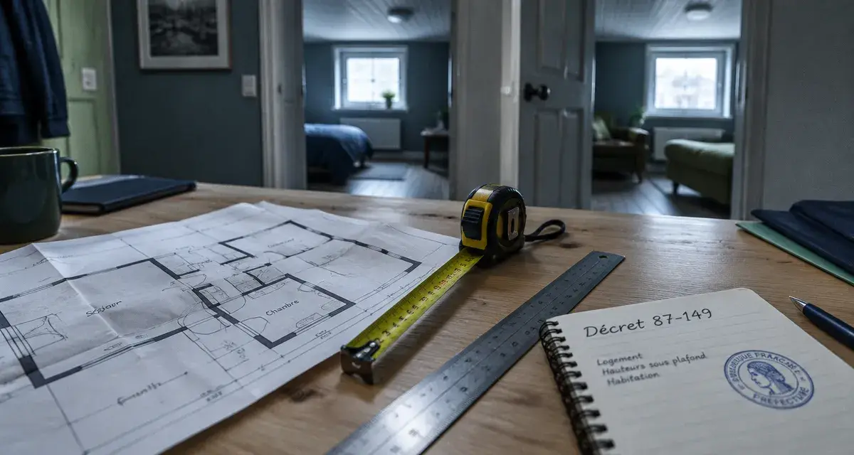 Piece maison : mesurer surface T1 T2 T3 selon règles légales