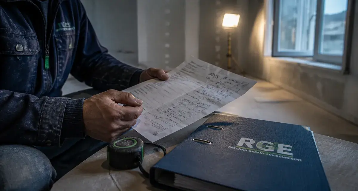 Societe de renovation : artisan vérifie devis RGE fiable