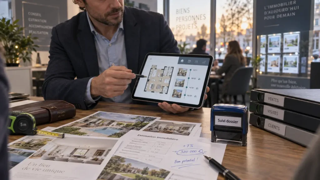 definition conseiller immobilier : estimation et suivi de dossier avant signature