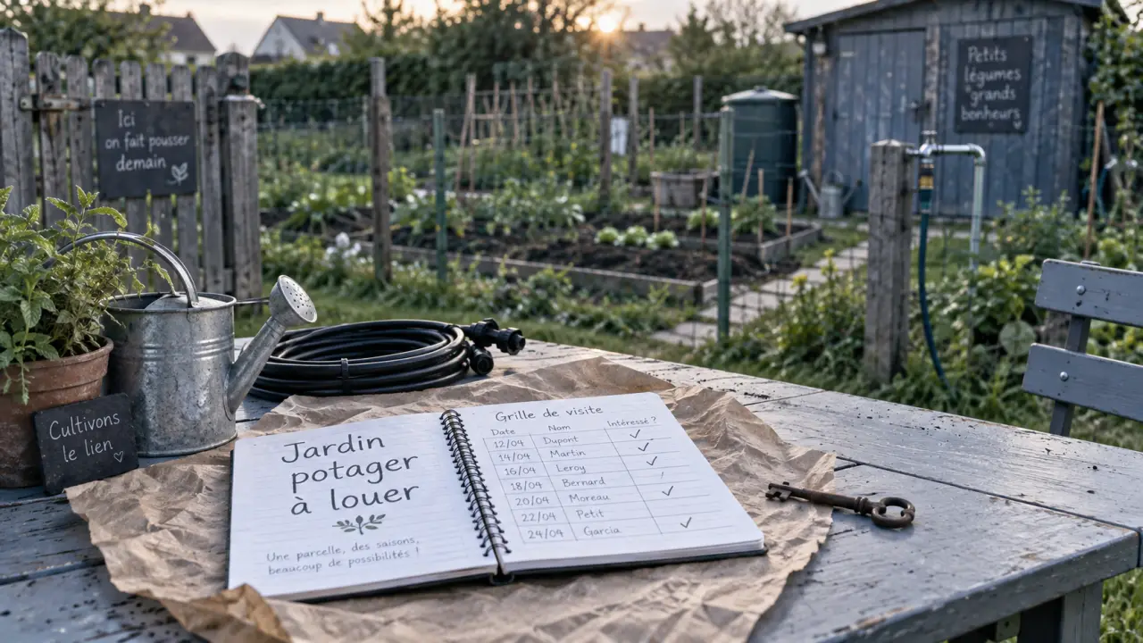 Recherche jardin potager à louer : eau et contrat, visite d’un jardin