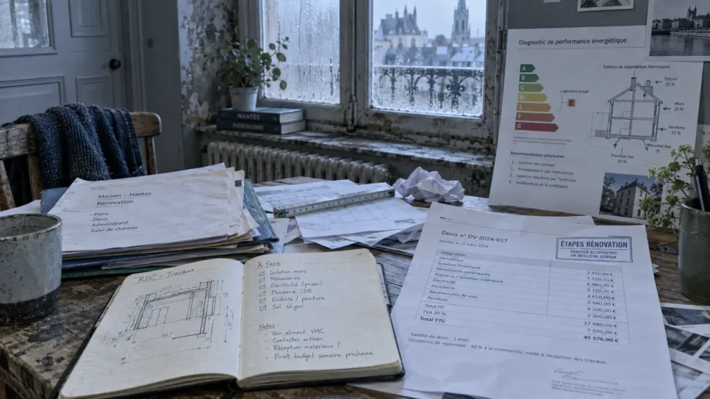 Rénovation énergétique à Nantes : étapes et budget 250 €